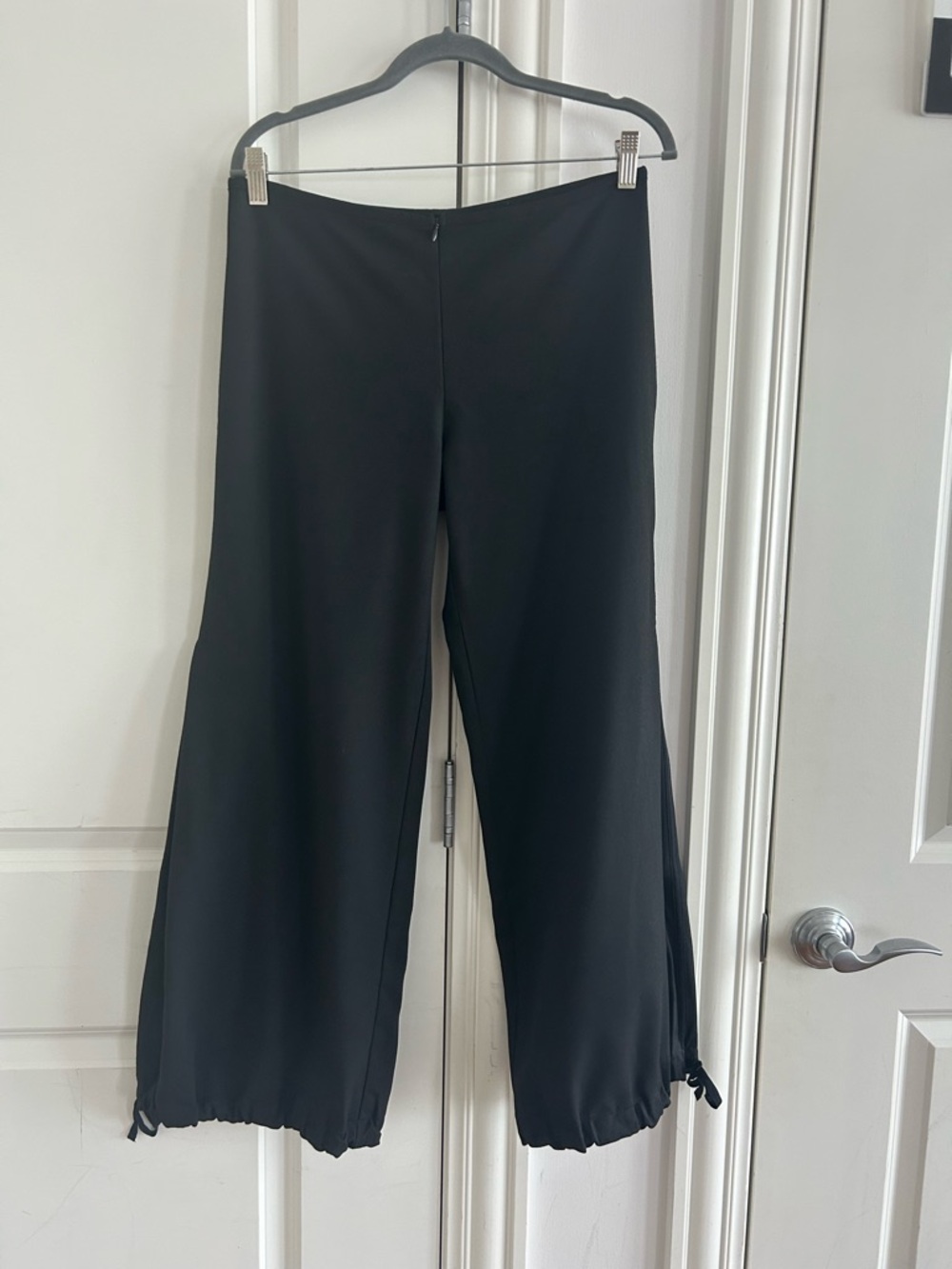 Cop Copine Black Wide Leg Drawstring Hem Pants